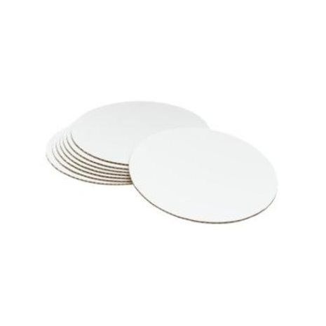 White Circular MDF Cake Board - 9.8 inches - UNFOOTED (10 Pack) | Baking  Supplies